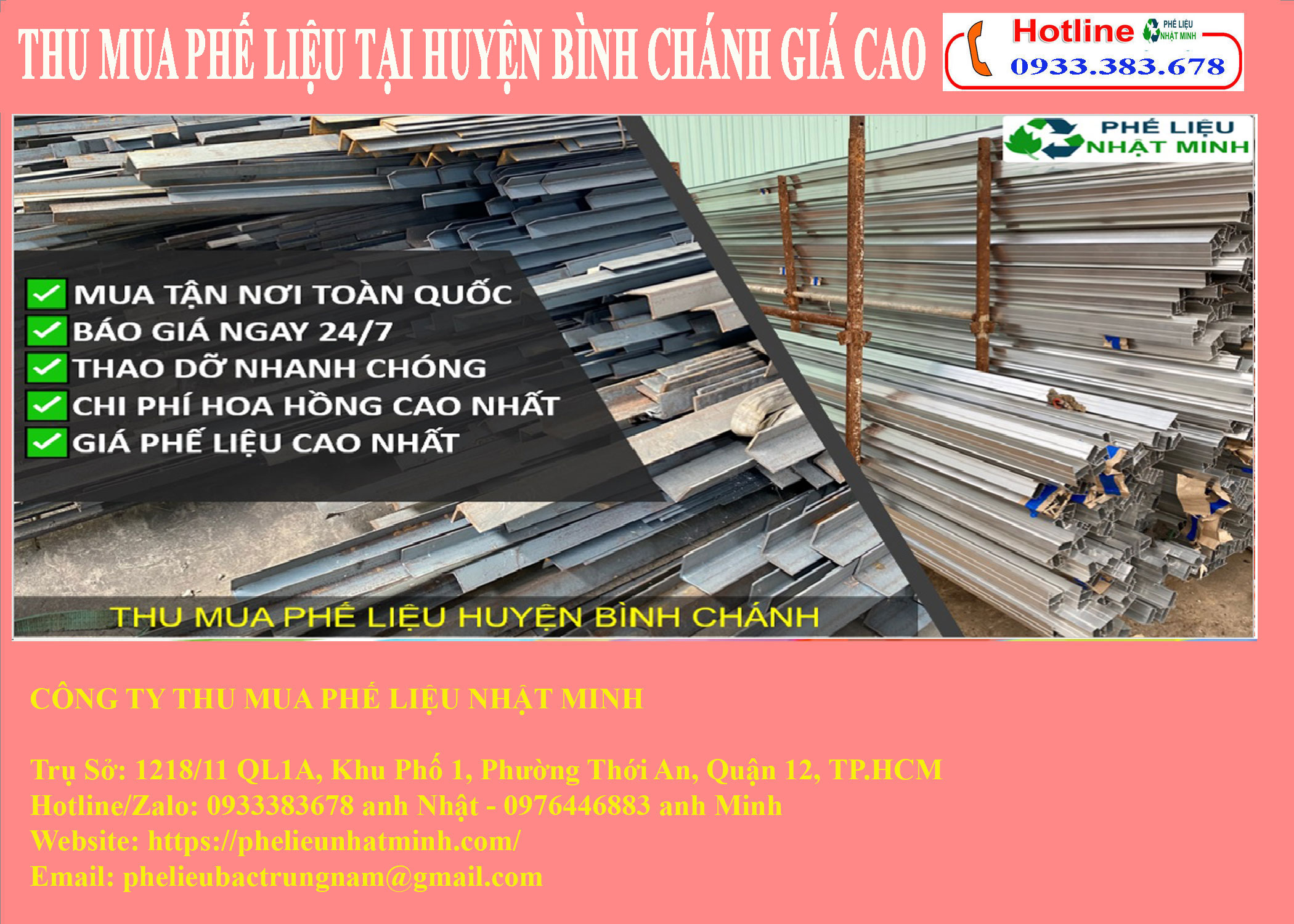 Thu mua phế liệu tại Huyện Bình Chánh giá cao, Thu mua phế liệu Huyện Bình Chánh, Thu mua phe lieu Huyen Binh Chanh